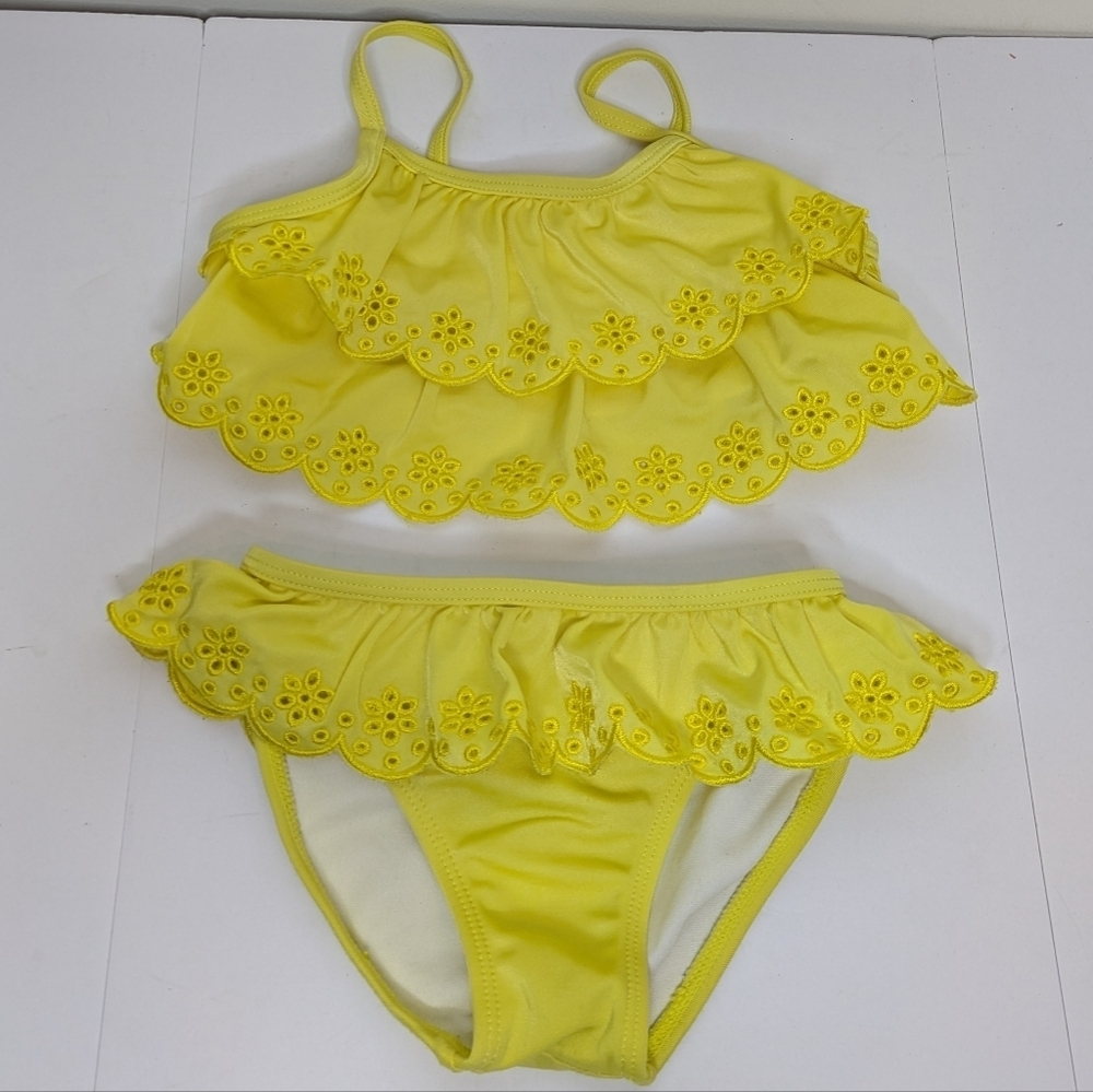 Crazy 8 Yellow Eyelet Bikini 3T